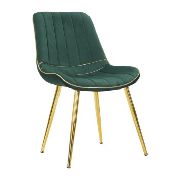 SILLA PARIS VERDE/ORO SET 2 UD.