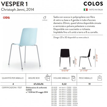 Silla VESPER 1 COLOS