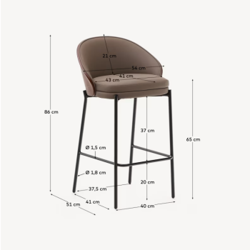 Taburete Eamy h 65 cm LA FORMA