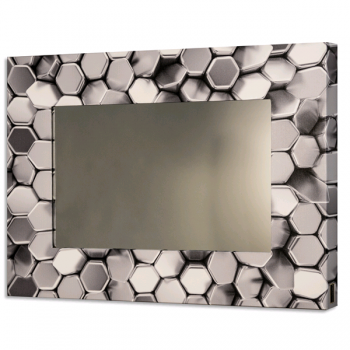 Espejo HEXAGONOS PLATA GS4326 PINTDECOR