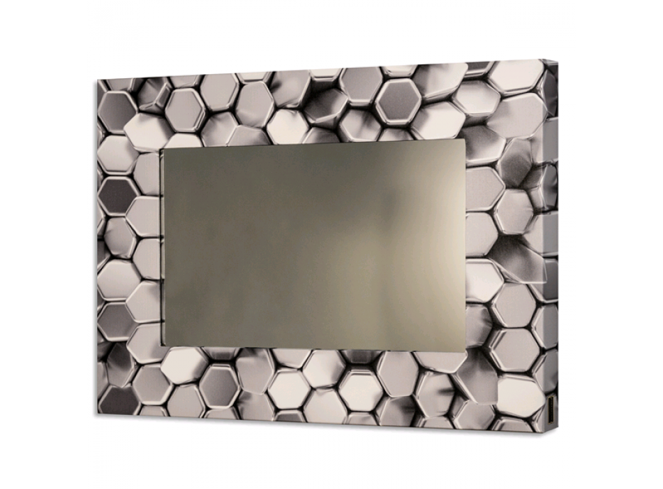 Espejo HEXAGONOS PLATA GS4326 PINTDECOR