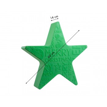 Estrella Luminosa Feliz Navidad 60 cm 32493W Diseño 8 Estaciones