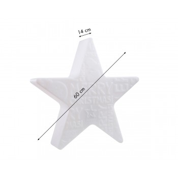 Estrella Luminosa Feliz Navidad 60 cm 32493W Diseño 8 Estaciones