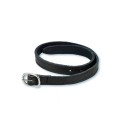 PIEL STUBBEN, DOBLE COSIDO, CORREAS PARA ESPUELAS, 45 CM NEGRO (1UD)