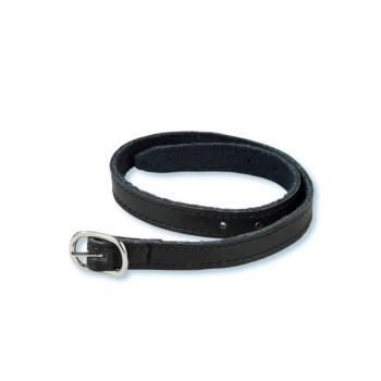 CORREAS PARA ESPUELAS DE PIEL STUBBEN, 45 CM NEGRO (1Par)