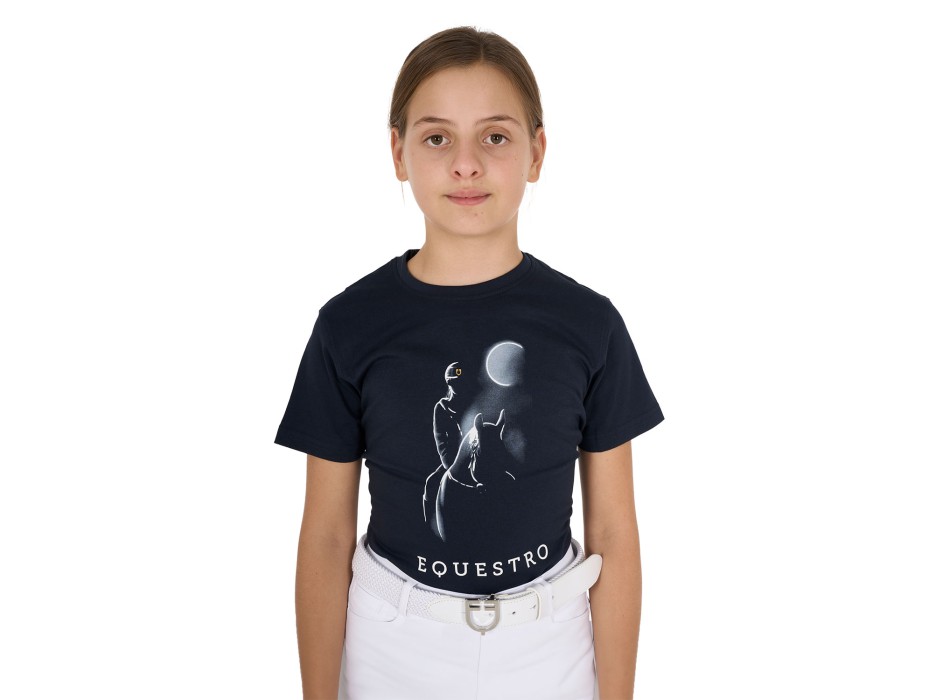 CAMISETA NIÑA SLIM FIT ESTAMPADO RAYOS DE LUNA