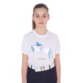 CAMISETA DE NIÑA SLIM FIT ESTAMPADO SALTO