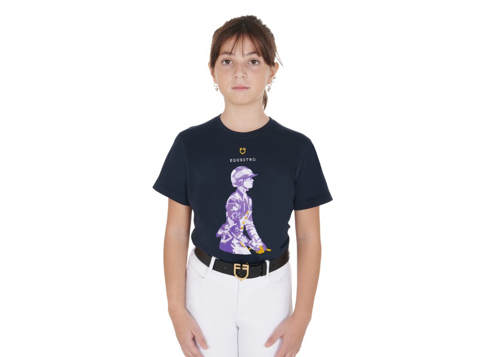 CAMISETA INFANTIL SLIM FIT ESTAMPADO CABALLERO