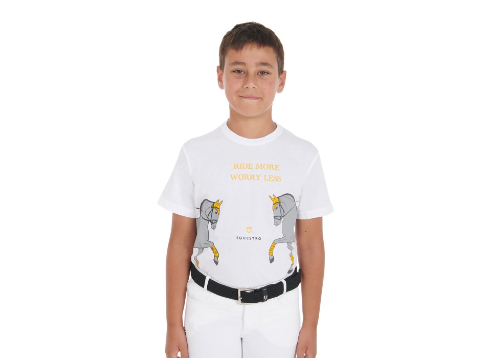 CAMISETA INFANTIL SLIM FIT ESTAMPADO DOMA