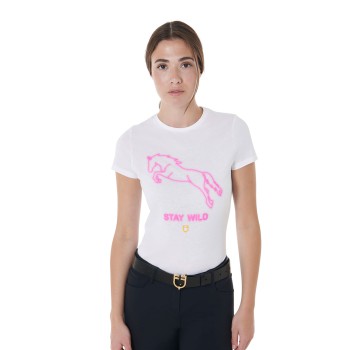 CAMISETA MUJER SLIM FIT ESTAMPADO STAY WILD