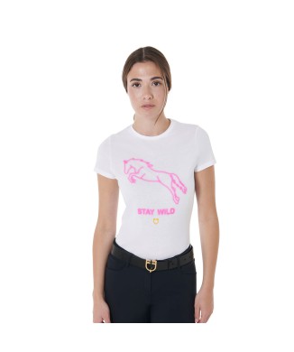 CAMISETA MUJER SLIM FIT ESTAMPADO STAY WILD