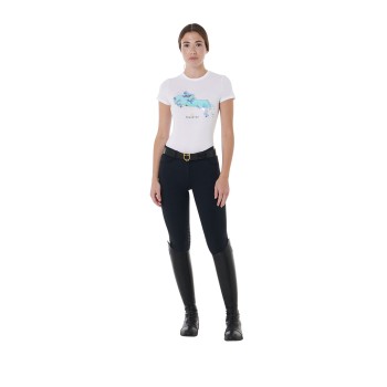 CAMISETA MUJER SLIM FIT ESTAMPADO SALTO