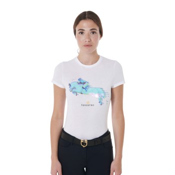 CAMISETA MUJER SLIM FIT ESTAMPADO SALTO