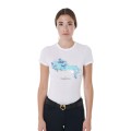 CAMISETA MUJER SLIM FIT ESTAMPADO SALTO