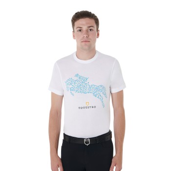 CAMISETA DE HOMBRE SLIM FIT CON ESTAMPADO SALTO