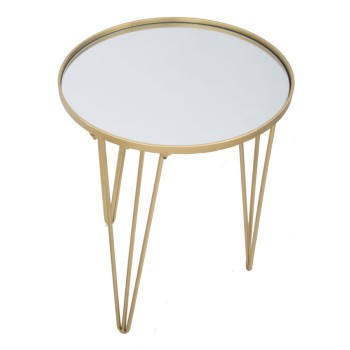 MESA DE CENTRO GLAM ORO/ESPEJO