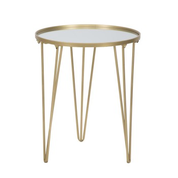 MESA DE CENTRO GLAM ORO/ESPEJO