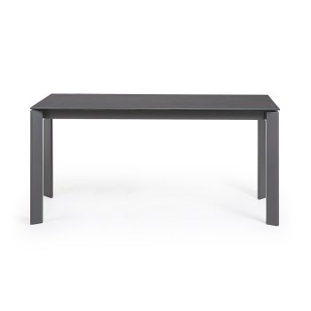 Mesa extensible Axis en porcelánico Vulcano 220cm