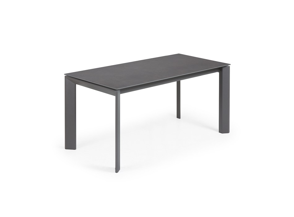 Mesa extensible Axis en porcelánico Vulcano 220cm