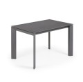 Mesa extensible Axis porcelánico Vulcano Roca gris oscuro 120 (180) cm