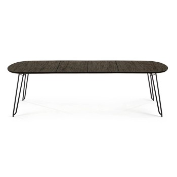 Tavolo allungabile Milian 140 (220) x 90 cm(220) x 90 cm metallo nero leg