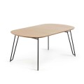 Mesa extensible Novac 140 (220) x 90 cm en chapa de roble