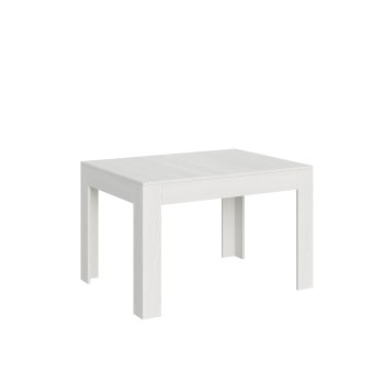 Mesa Bibi - Mesa extensible 90x120/180 cm Bibi Spatolato Blanco