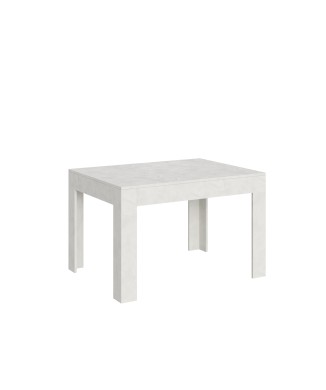 Mesa Bibi - Mesa extensible 90x120/180 cm Bibi Spatolato Blanco