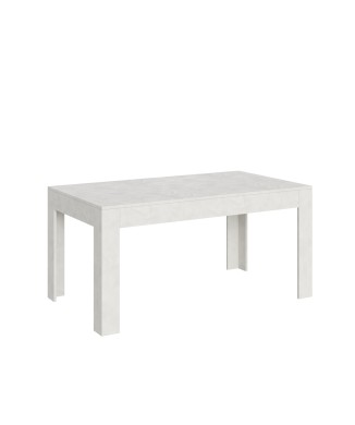 Mesa Bibi - Mesa extensible 90x160/220 cm Bibi Spatolato Blanco