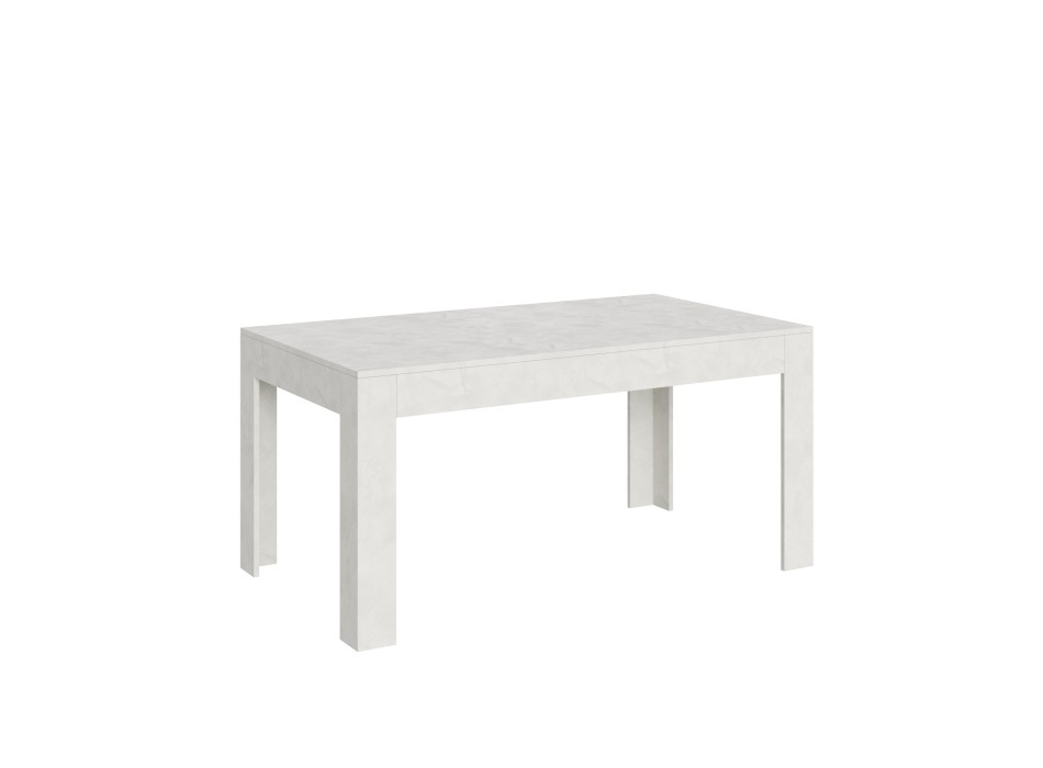 Mesa Bibi - Mesa extensible 90x160/220 cm Bibi Spatolato Blanco