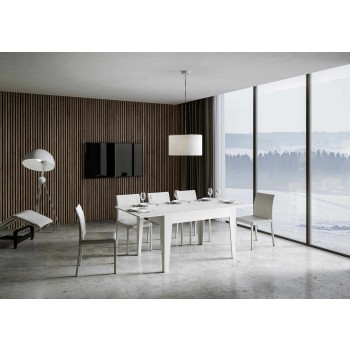 Mesa Cico - Mesa extensible 90x120/180 cm Cico Blanco Spatolato