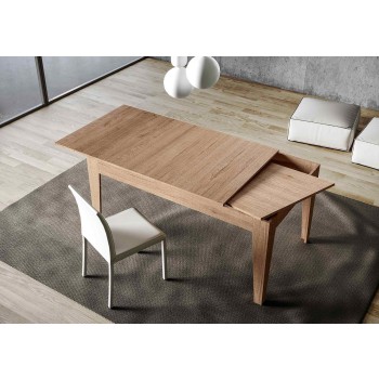 Mesa Cico - Mesa extensible 90x120/180 cm Cico Blanco Spatolato