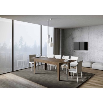 Mesa Cico - Mesa extensible 90x160/220 cm Cico Espatulada Blanco