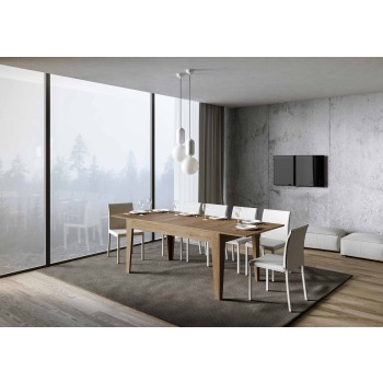 Mesa Cico - Mesa extensible 90x160/220 cm Cico Espatulada Blanco