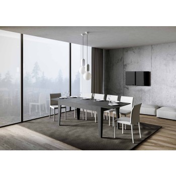 Mesa Cico - Mesa extensible 90x160/220 cm Cico Espatulada Blanco