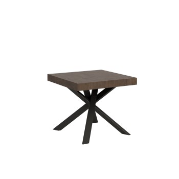 Clerk Table - Mesa extensible 90x90/194 cm Tapa de fresno blanco Clerk - Patas antracita