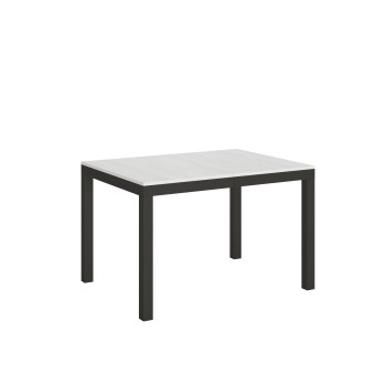 Mesa Everyday Evolution - Mesa extensible 90x120/224 cm Everyday Evolution Estructura Fresno Blanco Antracita