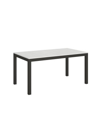 Mesa Everyday Evolution - Mesa extensible 90x160/264 cm Everyday Evolution Estructura Fresno Blanco Antracita