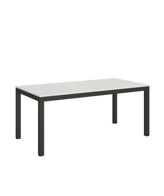 Mesa Everyday Evolution - Mesa extensible 90x180/284 cm Everyday Evolution Estructura Fresno Blanco Antracita