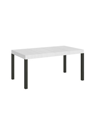 Mesa Everyday Premium - Mesa extensible 90X140/244 cm Estructura Everyday Premium Fresno Blanco Antracita