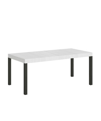 Mesa Everyday Premium - Mesa extensible 90x160/264 cm Estructura Everyday Premium Fresno Blanco Antracita