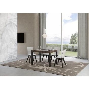 Everyday Table - Mesa extensible 70x110/194 cm Everyday Estructura Fresno Blanco Antracita