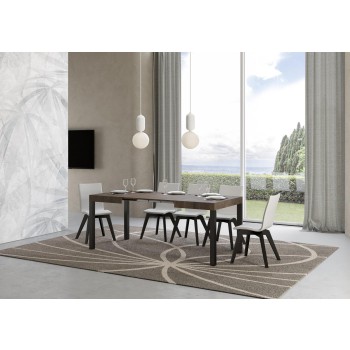 Everyday Table - Mesa extensible 70x110/194 cm Everyday Estructura Fresno Blanco Antracita