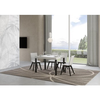 Everyday Table - Mesa extensible 70x110/194 cm Everyday Estructura Fresno Blanco Antracita