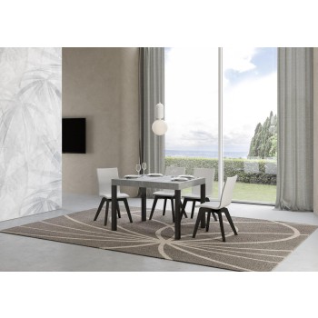 Everyday Table - Mesa extensible 70x110/194 cm Everyday Estructura Fresno Blanco Antracita