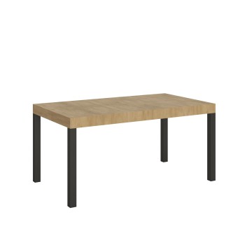 Everyday Table - Mesa extensible 90x160/264 cm Everyday Estructura Fresno Blanco Antracita