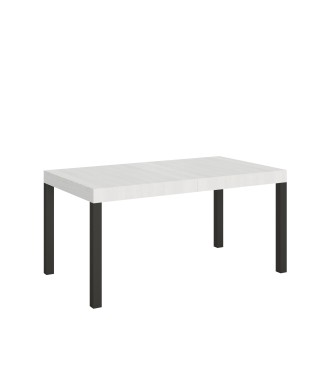 Everyday Table - Mesa extensible 90x160/264 cm Everyday Estructura Fresno Blanco Antracita