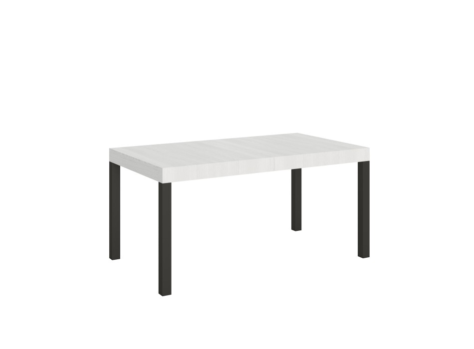 Everyday Table - Mesa extensible 90x160/264 cm Everyday Estructura Fresno Blanco Antracita