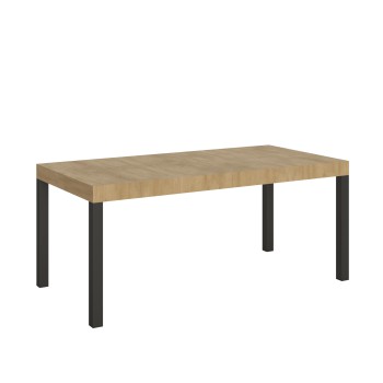 Everyday Table - Mesa extensible 90x180/284 cm Everyday Estructura Fresno Blanco Antracita