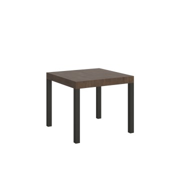 Everyday Table - Mesa extensible 90x90/246 cm Everyday Estructura Fresno Blanco Antracita